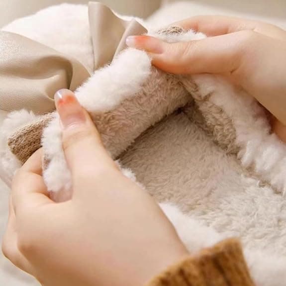 Bløde og søde hjemmesko med sløjfe til kvinder - fluffy, komfortable skridsikre hjemmesko til indendørs og udendørs brug 40-41 40-41