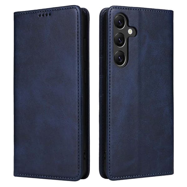 Etui til Samsung Galaxy A26 5G RFID-blokerende PU-læder Wallet Case Blå