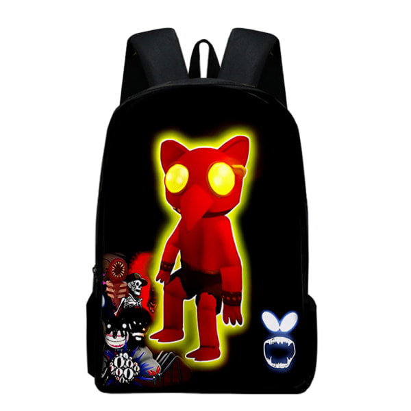 Doors Roblox Figur Tecknad Skolväska Flickor Pojkar Ryggsäck FF F