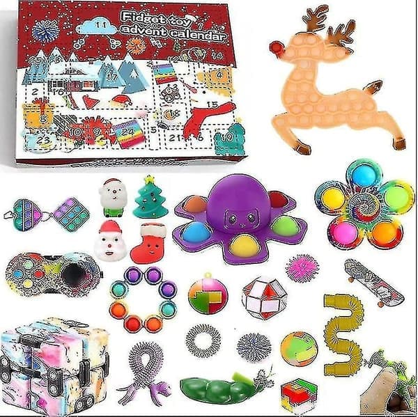 Adventskalender med Fidget Toys Stresslindrande Presentpaket för Barn & Vuxna [JUN] 7