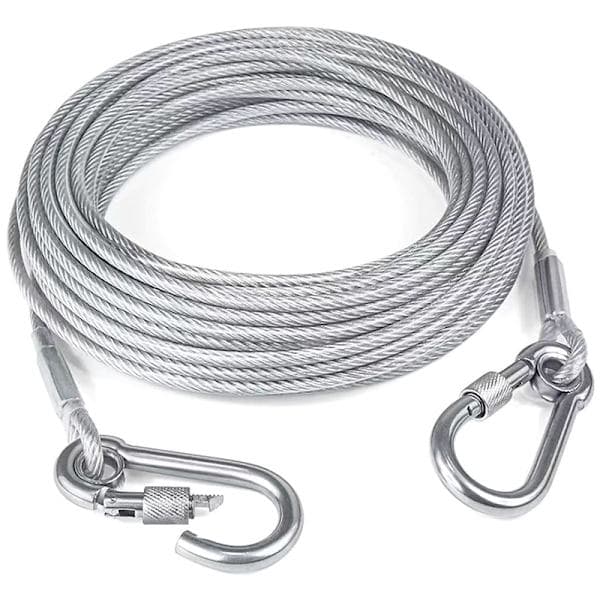 3-10M Wire Dobbelthodet Hundebånd Ledende Trekktau W A1 A1