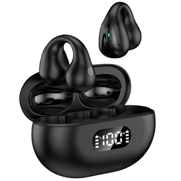 [NT] Bone Conduction Hovedtelefoner - Trådløse Open-Ear Hovedtelefoner Bluetooth 5.2 Sort
