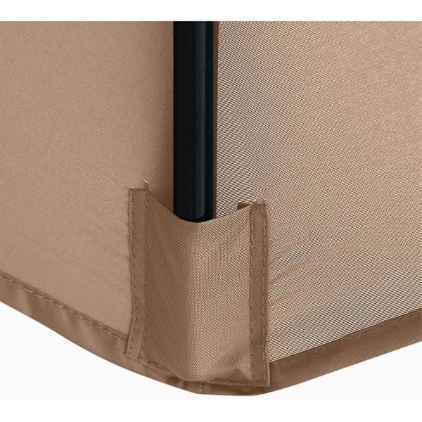 Parasollöverdrag, 8 ribbor, 3 m, vattentätt, UV-skydd, ersättningstyg, beige