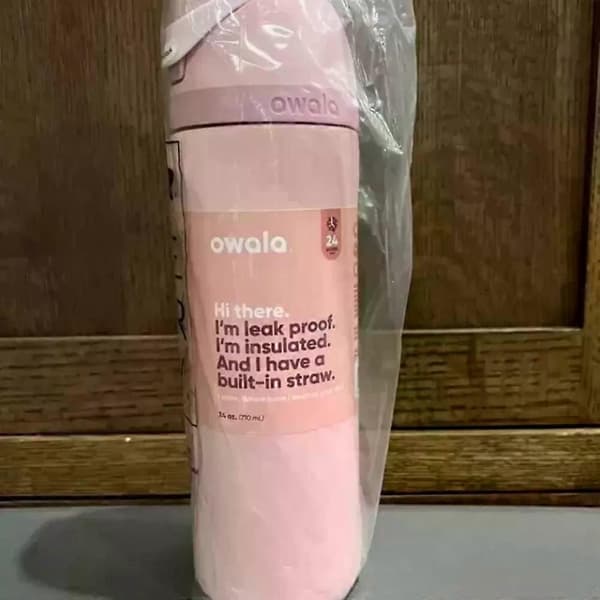 FreeSip Drikkeflaske i Rustfrit Stål 24/32oz Rose Quartz Pink[JUN]