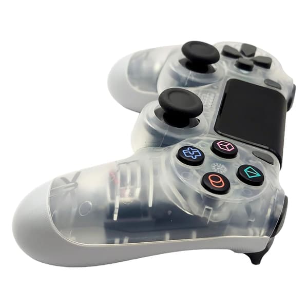Trådløs controller med dobbelt vibrationsspil joystick controller til Ps4 Controller/Slim/Pro, kompatibel med PS4 konsol transparent Transparent