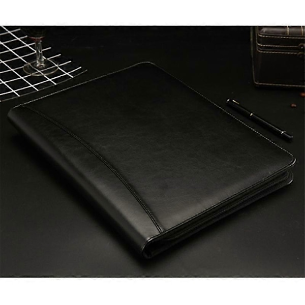 Kannettava Business Padfolio Portfolio Kotelo, PU Portfolio Kansio Laskin Toimistokonferenssiin