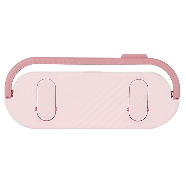 Vægmonteret tøflerstativ Hængende opbevaringsholder Multifunktionshåndklædeholder Pink