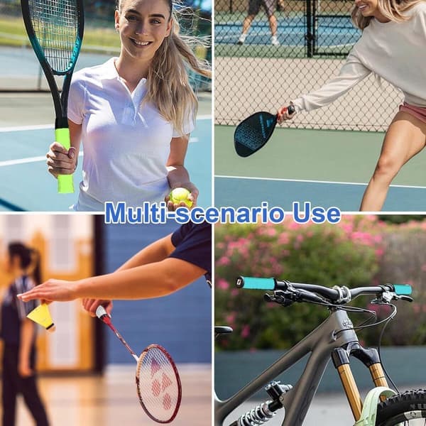 10 stk - Racketgrep - Racketgrepstape - flerfarget grepstape for racketer - Badminton grepstape