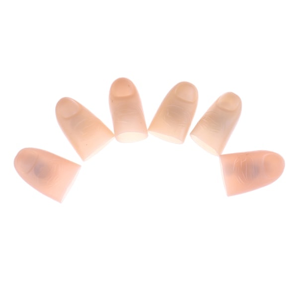 Party Magic Lights Up Glow Thumb Fingers Trick Show Red 2pcs