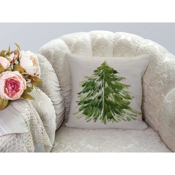 Akvarellöverdrag Kuddfodral 18 X 18 Tum för Hem Vardagsrum Soffa Trädgårdssoffa Bil 45x45cm