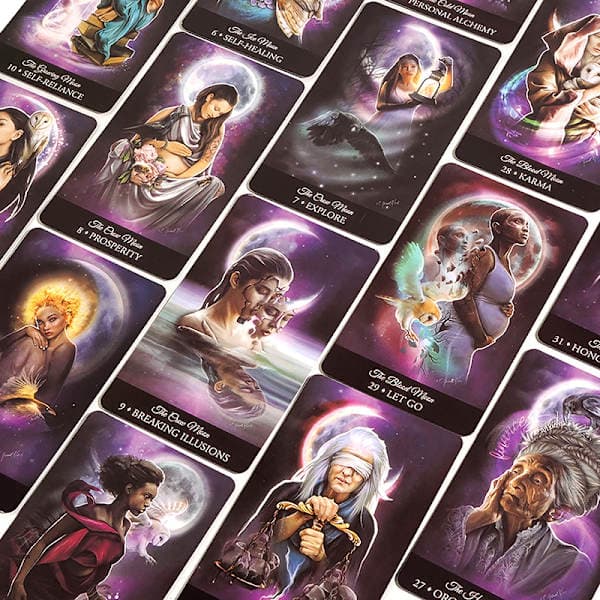 The Witching Hour Oracle -kortit Tarot Ennustus Perhe Monivärinen yksi koko