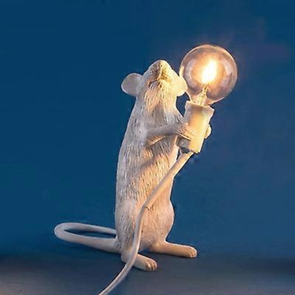 Moderne USB Muse Lampe LED Nattlampe Hjem Rom Skrivebord Nattbord Lys Hjem Rom Dekor Belysning Skrivebordslampe Bordlampe Anheng White A USB Plug
