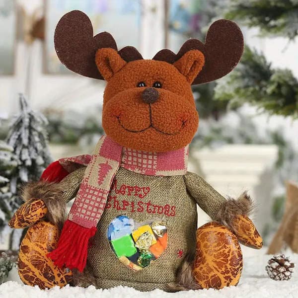 Julgodis Presentpåse med Dragkedja för Presenter Äpplen Godis A A1 A1