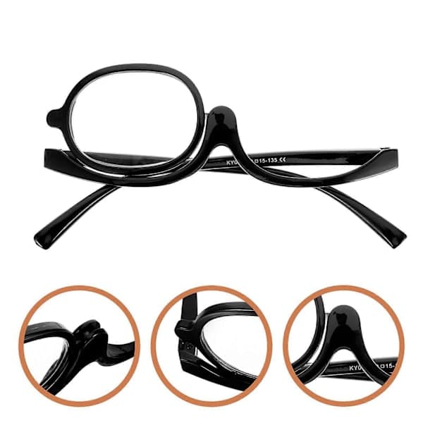 Forstørrelsesglas Makeup Forstørrelsesglas Makeup Flip Down Briller Makeup Briller