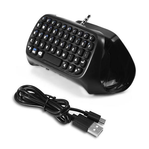 Mini Trådlöst Bluetooth Gaming Tangentbord Chatpad för PS4-handkontroll