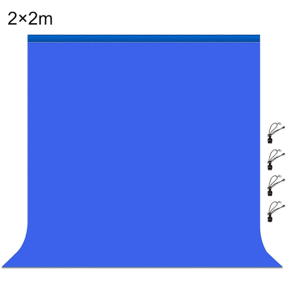 PULUZ 2m x 2m Valokuvaustausta Paksu Valokuvausstudiotausta Kangas Blue