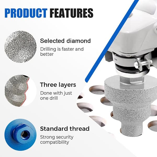 Effektivt diamantbor diamantfingerfreser Di A2 A2