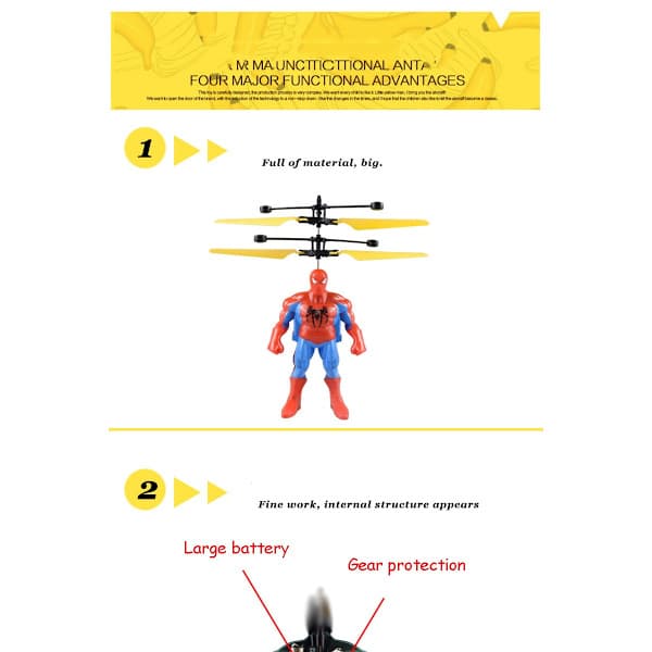 Spiderman Anime Figur Induktionsfly Hængende Flyvende S