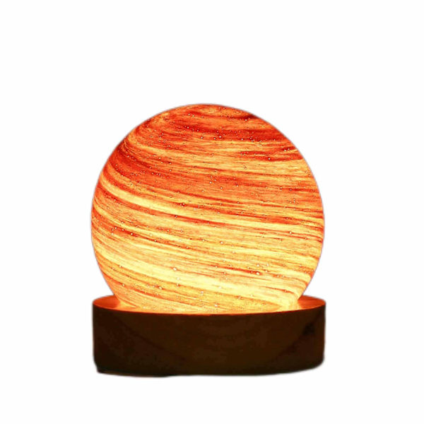 Bästa Rabatt-3d Kristallkula Måne Planet Glob Bordslampa Usb Led Nattlampa Heminredning Gåva Without battery 5