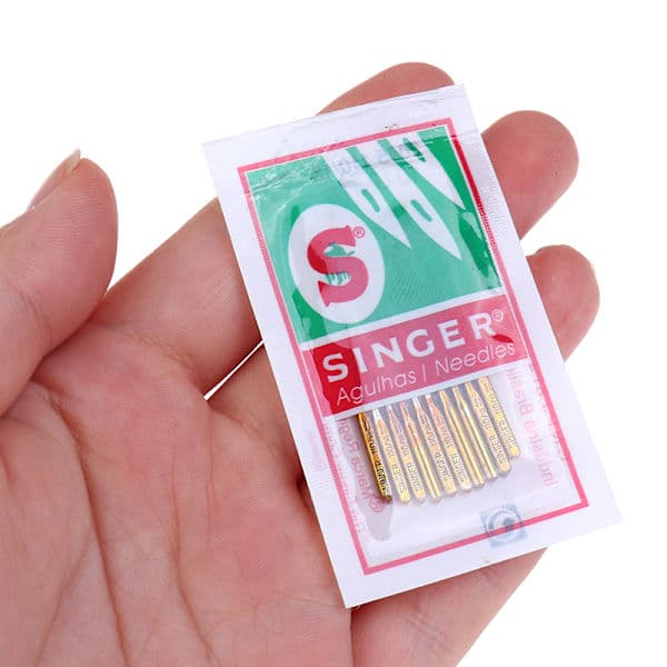 50 X Blandad Storlek Singer Symaskinsnålar Hushållssymaskin Gul One Size