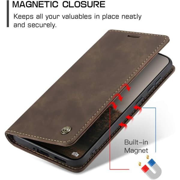 Etui til Xiaomi Redmi Note 15 Pro 5G, Premium PU-læder beskyttelsesetui, Flip-etui [J977]