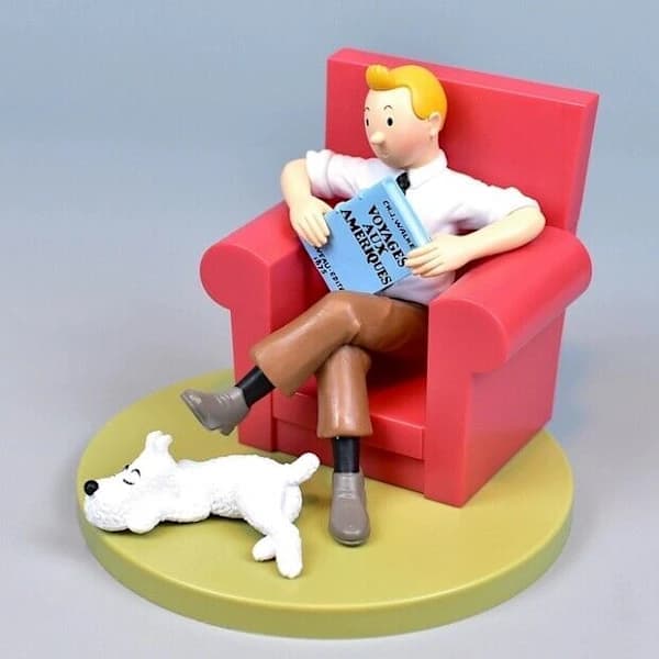 Tintins äventyr Tintin-figur PVC-staty Stor figur - Glad