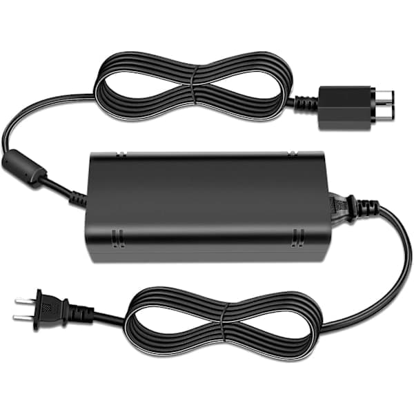 Højkvalitets erstatningsstrømforsyning til Xbox 360S/Slim (Passer kun til 360 S), AC-adapter strømkabel til Xbox 360 Slim med