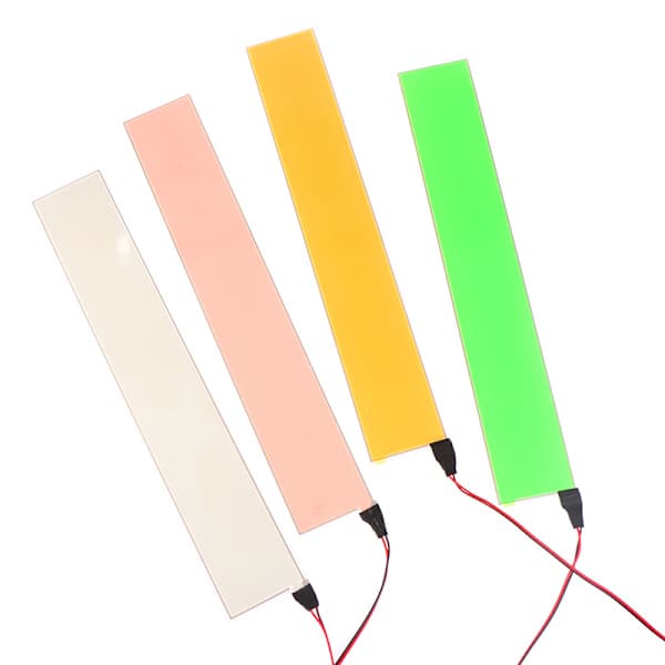 Fleksibelt EL Lyspanel Elektroluminescent Baglygte Strip Lam Blå 1 stk Blue