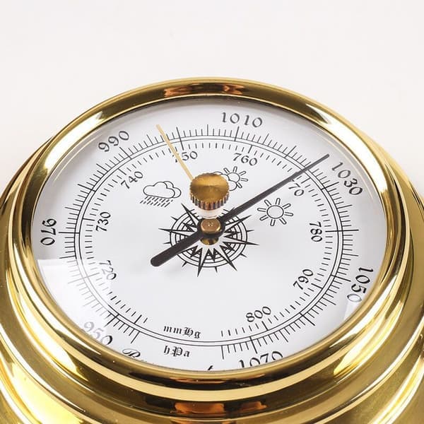 Analog vejrstation - barometer, termometer, hygrometer 4 dele