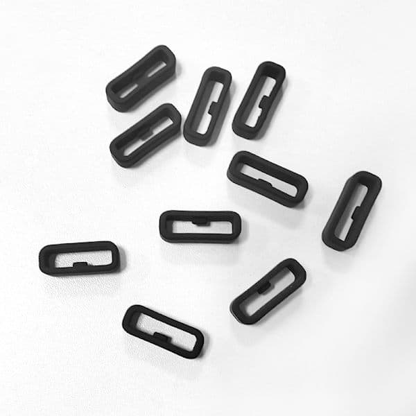 INF Ögla för 20 mm breda klockarmband 10-pack Svart Black