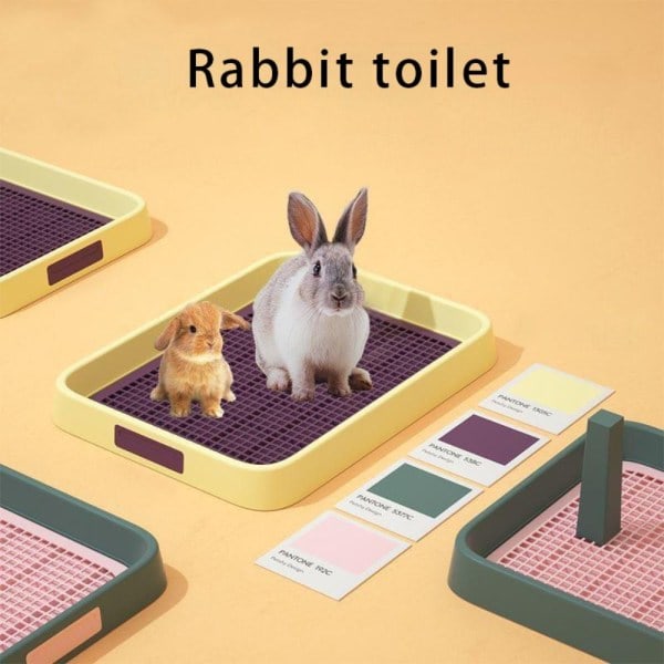 Smådyr tilbehør Toilet Kanin toiletbakke HVID L hvid L white L