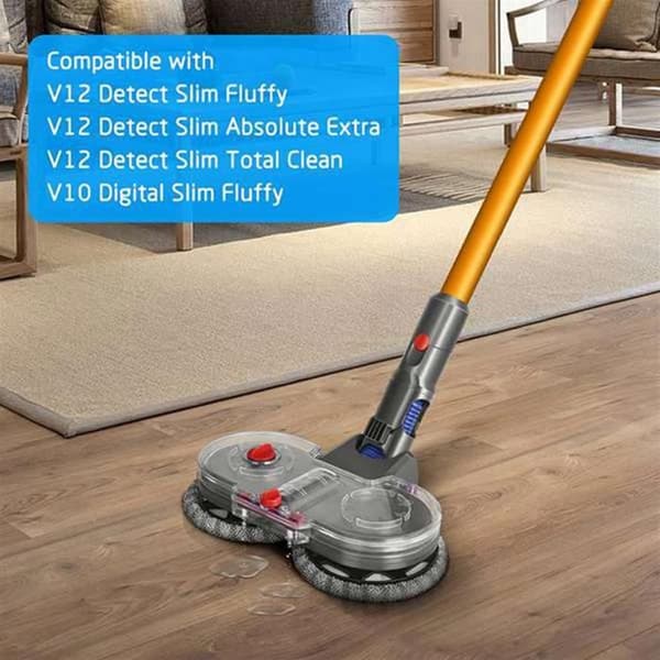 Elektrisk moppehode for Dyson V12 Slim / V10 Slim støvsuger med vanntank og vaskeklut