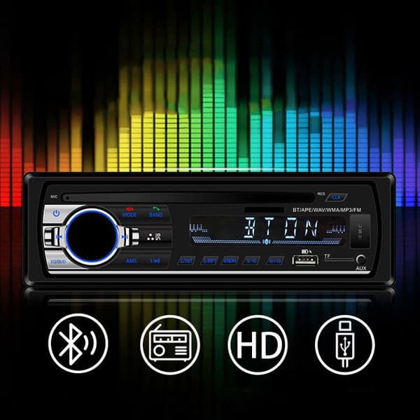 Bluetooth-autoradio - LCD-malli - Bluetooth 5.0 - USB/AUX/FM/AM - 65W x 4