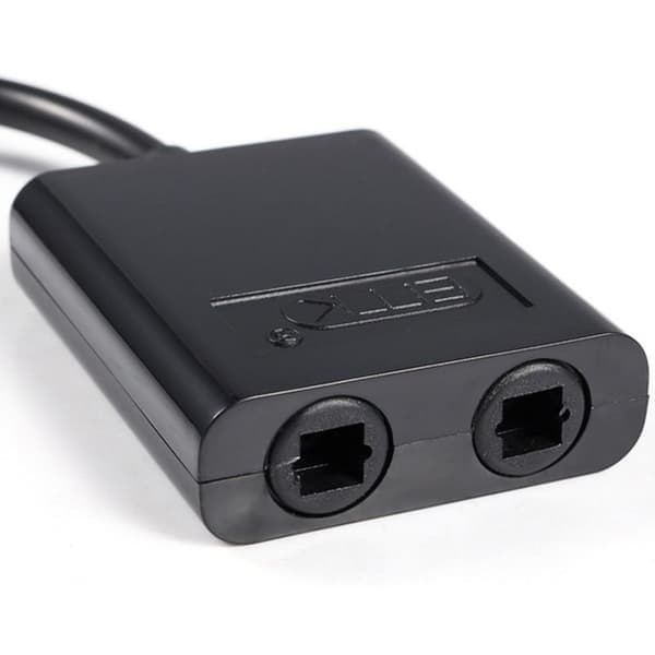 Optisk splitter 1 ind 2 ud Digital Toslink splitter 1 ind 2 udgangslyd