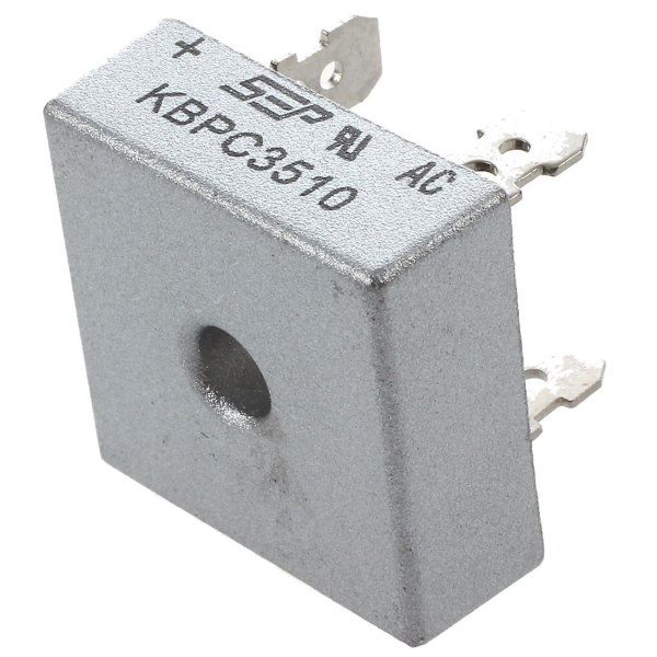 Kbpc3510 35a 1000v enfas fyrkantig diod Pcb brygglikriktare