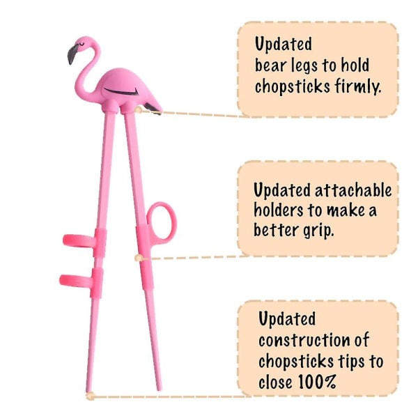 4 st Kid Ätpinnar, Lärande Ätpinnar Hjälpare För Barn, Träning Ätpinnar Med Djur För Nybörjare shape2