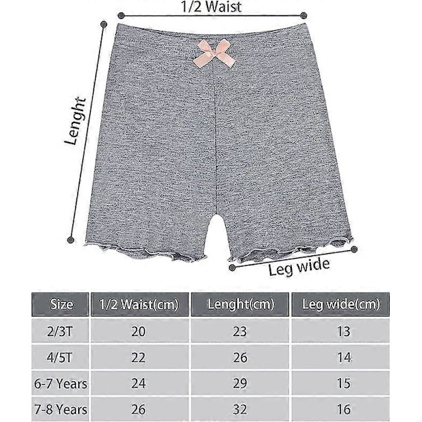 4 Pakkausta Tyttöjen Modaali Shortsit Tyttöjen Tanssi Shortsit Pyöräilyshortsit Mekon Alle Tytöille 2 3T