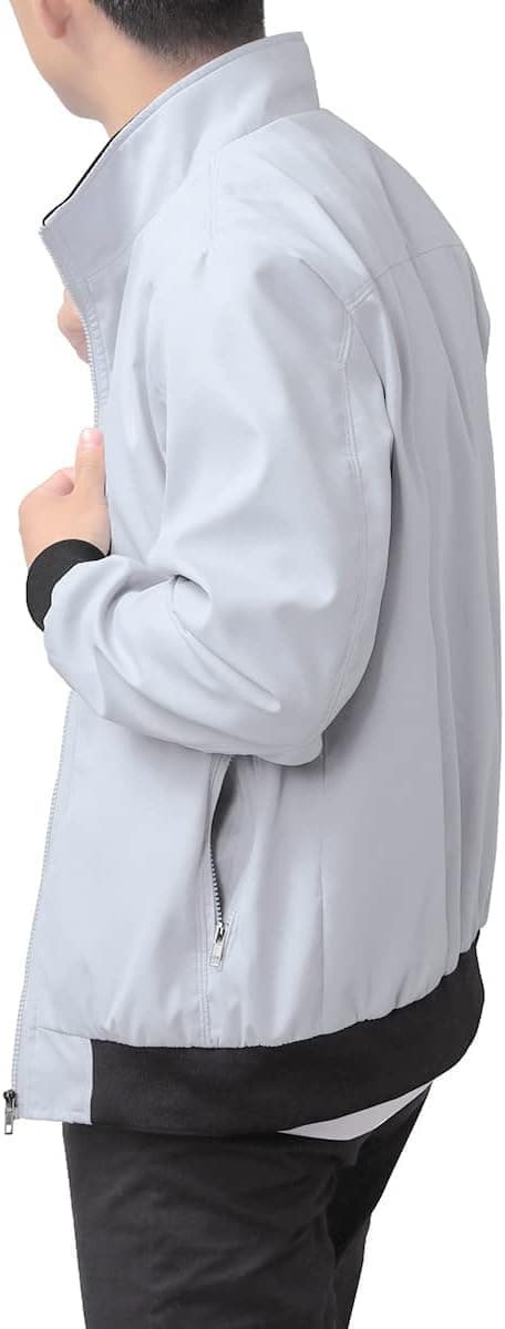 Bomberjackor för män, avslappnad lätt vindjacka, sportjacka, ytterkläder, XL XL Light Grey