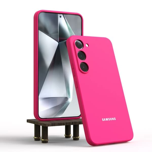 Blødt silikonecover til Samsung Galaxy S24 S23 S22 S21 S10 FE Ultra A55 A54 A35 A34 A16 - Sort[JUN] Til S23Plus Sort For S23Plus Black