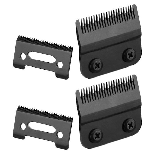2 set ersättningsbara rörliga blad i ståltillbehör för Wahl Clipper-blad Professionellt hårklipparblad Kartong-himmelsblå