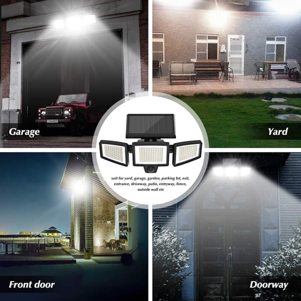 42W 5000LM LED Udendørsbelysning med bevægelsessensor, Udendørs projektører, Belysning til terrasse, hus, garage