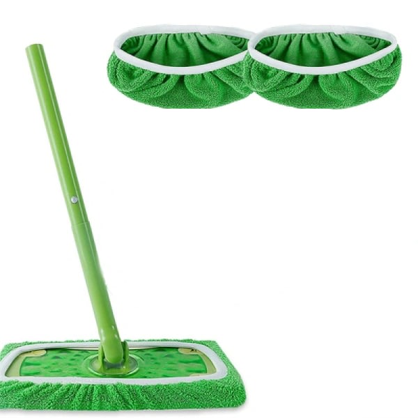 Swiffer Sweeper Mopp Erstatningsputer, kluter for Swiffer Gulvmopp, Gjenbrukbart deksel 2 stk. 2 st