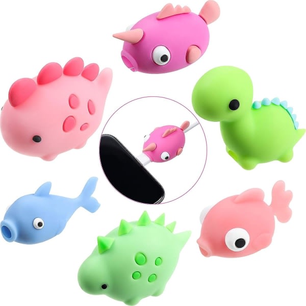 Pieces Cute Cable Protectors USB Charger Cable Saver Animal Cable Chewer