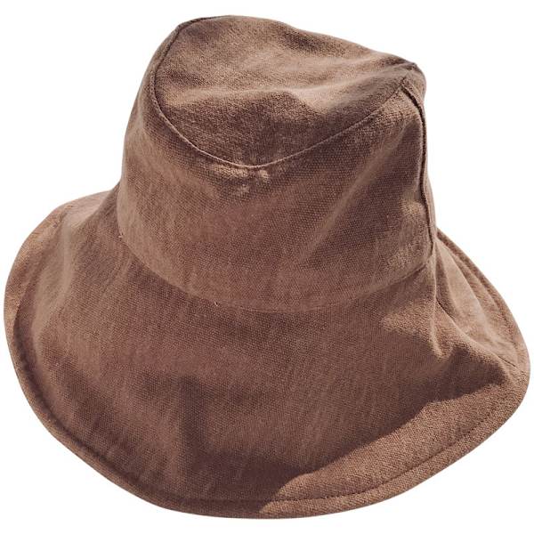 Dam sommarhinkhatt bred brätte rese hopfällbar solhatt Anti-UV strandhatt 100% bomull borstad utomhushatt