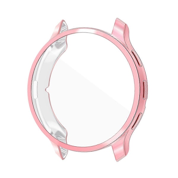 Elektropläterad Fulltäckande TPU-ram Klockfodral för Garmin Venu 3, med Skärmskydd Pink