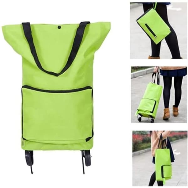 Sammenleggbar handlevogn - GH - 2-i-1 - Vanntett veske - Sammenleggbare hjul - 600D Oxford-stoff