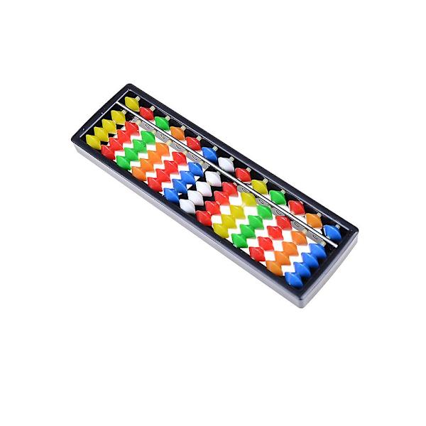 Bærbar Plast Fargerike Perler Abacus Aritmetikk Soroban Kalkuleringsverktøy