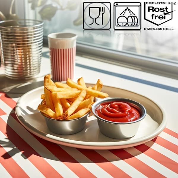 16 Små Sovseskåle - Dip- og Snackskåle - Skåle (016 Stykker - 6 x 2,5 cm)
