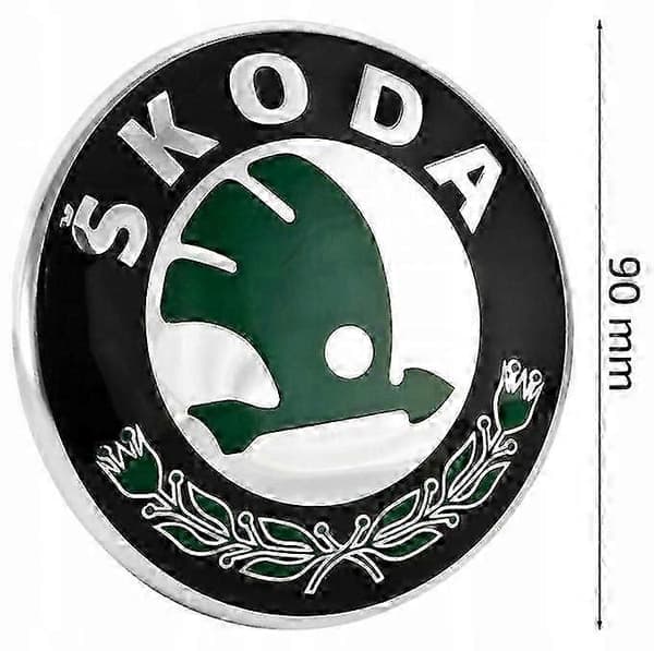 2 stk. Emblem Skoda Fabia Front 90mm+Bag 80mm