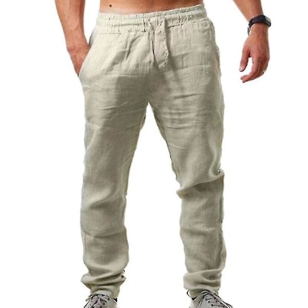 Miesten löysät loma-housut rantahousut Khaki XL